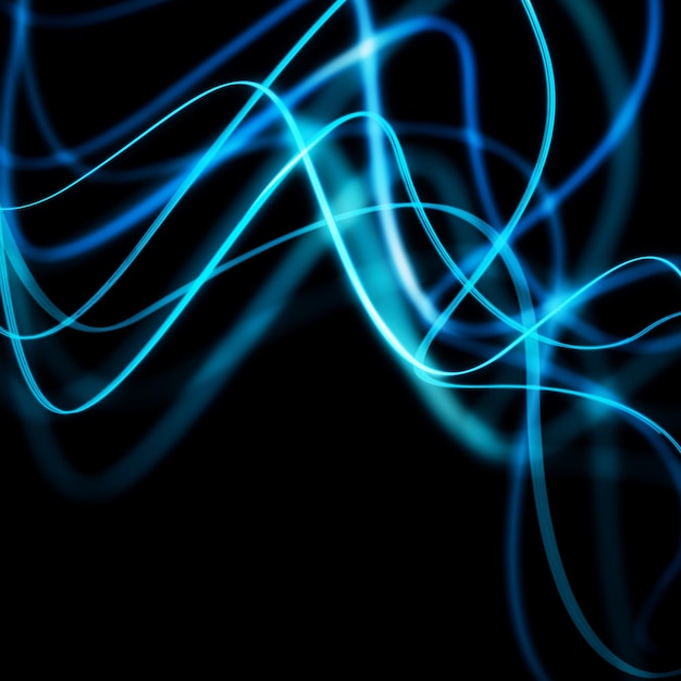 Blue glowing wave background