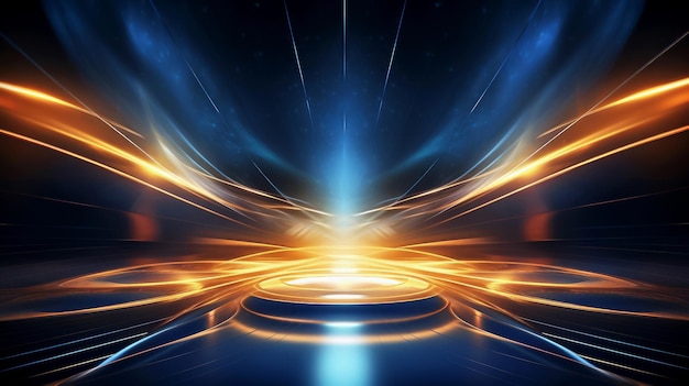 blue gold futuristic abstract luxury background