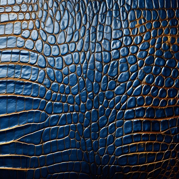 Blue and gold leather texture