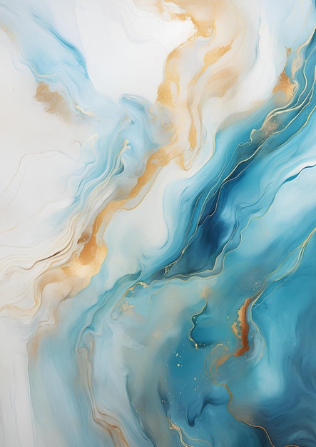 Blue gold marble background wallpaper download free