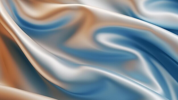 A blue and gold silk background with a white sheet.