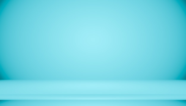 Blue gradient abstract background empty room with space for your text and picture.