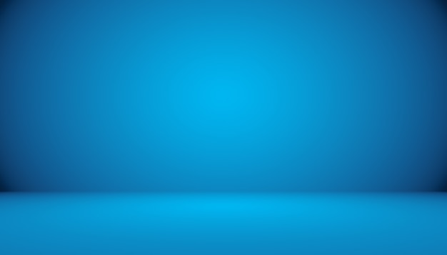 Blue gradient abstract background empty room