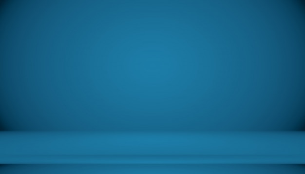 Blue gradient abstract background empty room 