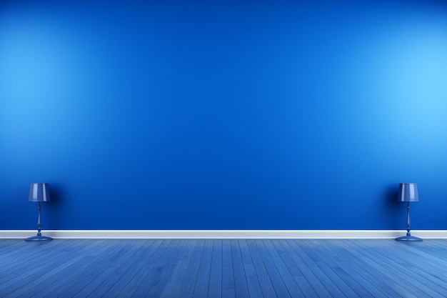 Blue gradient background and empty space