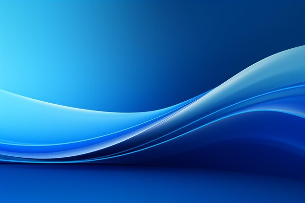 Blue gradient background and empty space