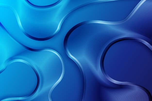 Blue gradient liquid abstract shape gradient fluid poster background