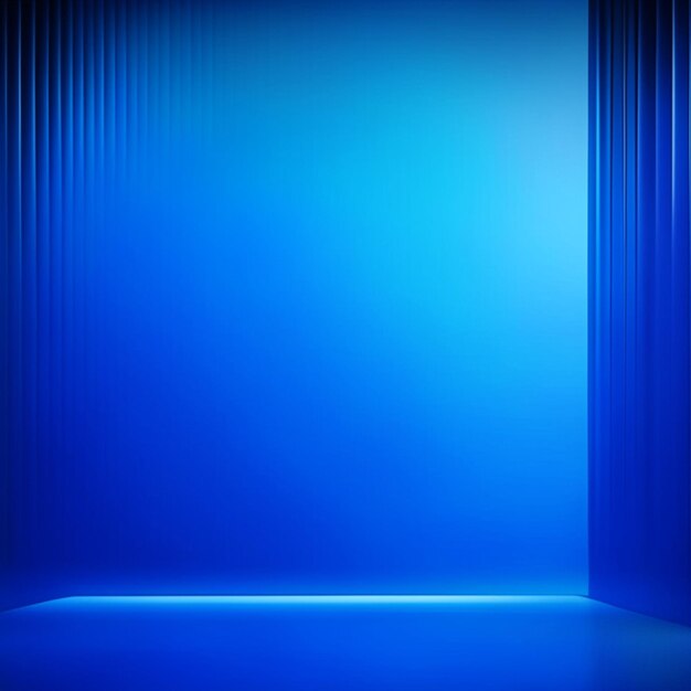 Blue gradient studio wall texture