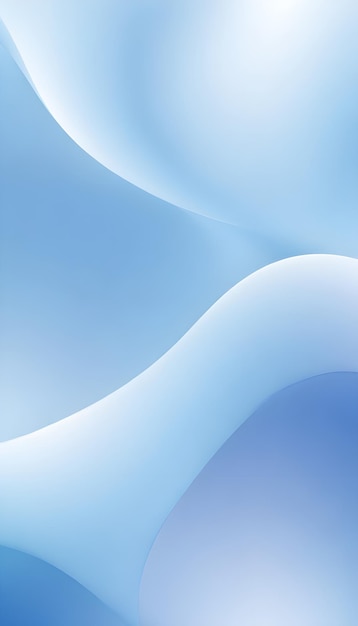 Фото Синий градиентный волновой фон