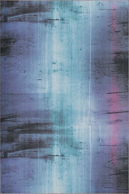 A blue and gray abstract background with a rainbow in the middle.