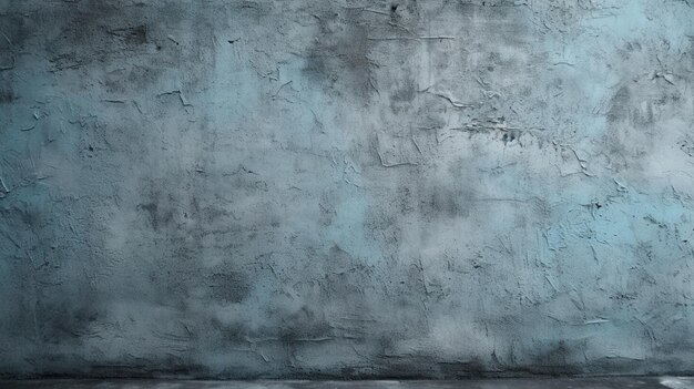 blue gray cement concrete texture grunge rough old stain background retro vintage backdrop studio design Generative AI technology