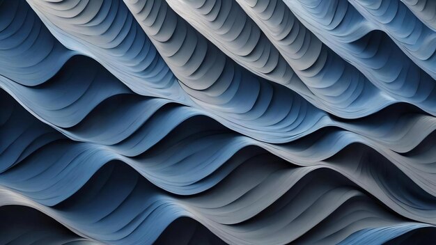 Blue and gray digital wallpaper waves background generative ai