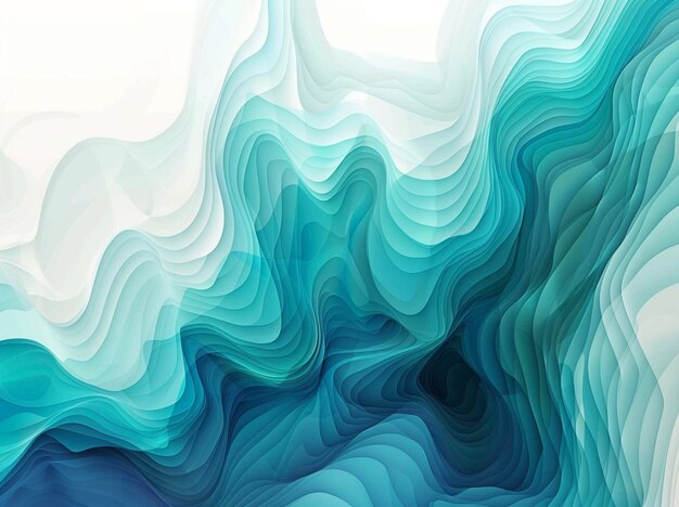 a blue and green abstract image of a wave