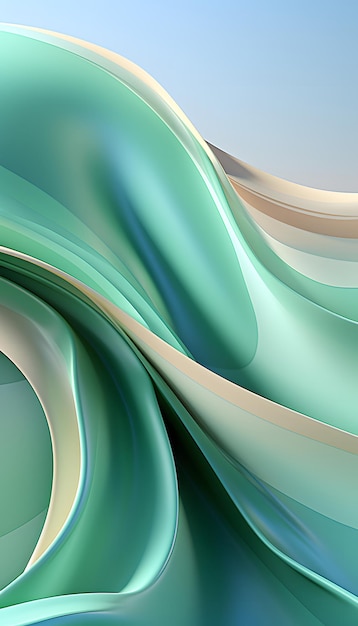 Blue and green abstract lines background wallpaper