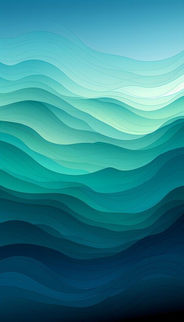 Blue and green abstract lines background wallpaper