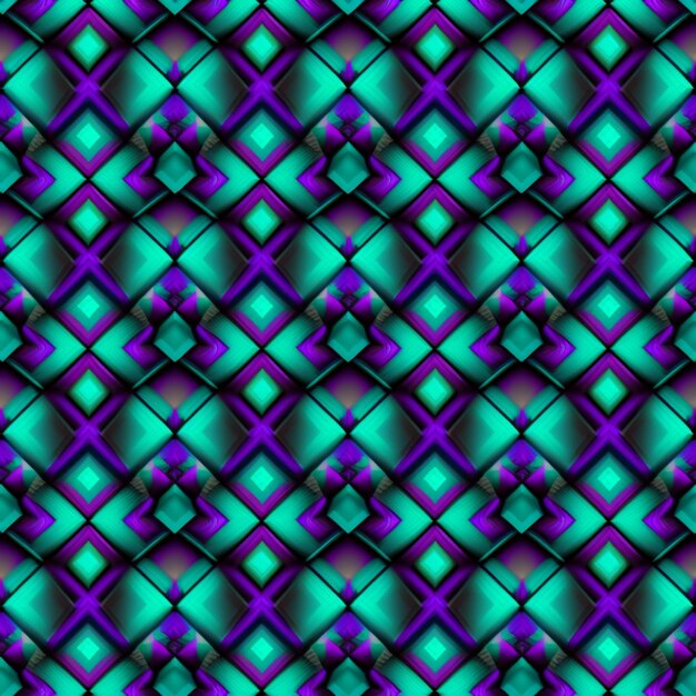 A blue and green abstract pattern with a diagonal design generative ai