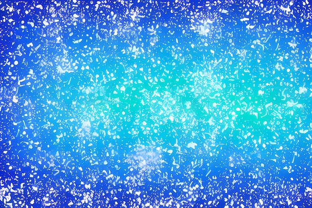 Blue and green background with a pattern of snowflakes.