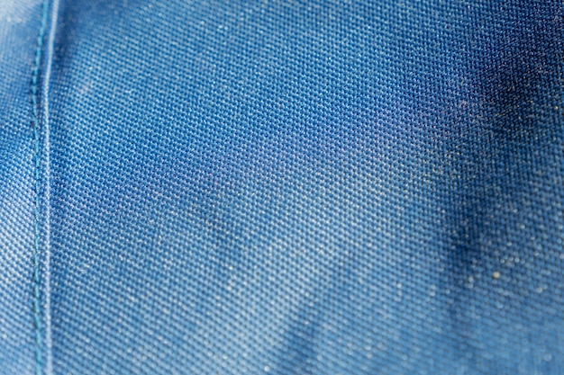 Сине-зеленая ткань текстуры макро абстрактный узор текстиля крупным планом
