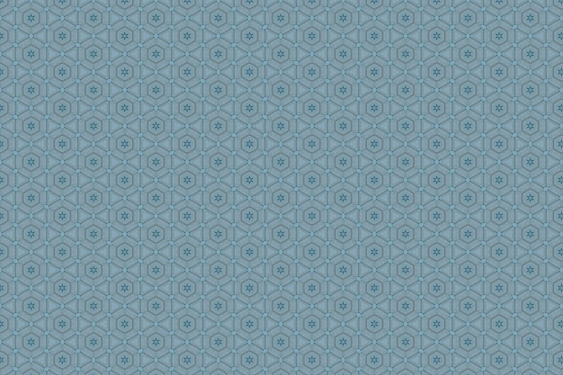 Photo a blue and green fabric with a pattern of circles.