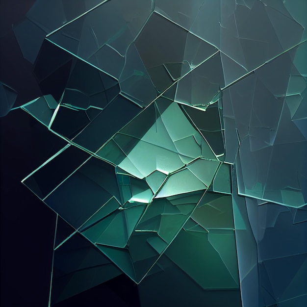 A blue and green image of a broken jade texture background