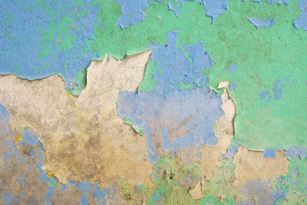 Blue and green old dirty wall texture background