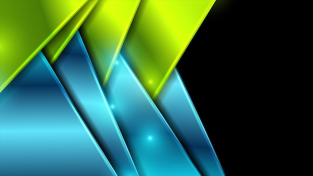 Blue and green shiny corporate abstract background