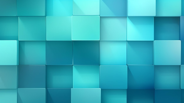 a blue and green squares