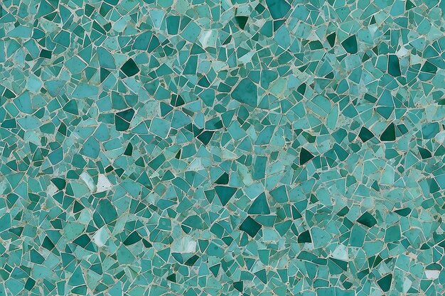 Photo blue and green terrazzo stone design background