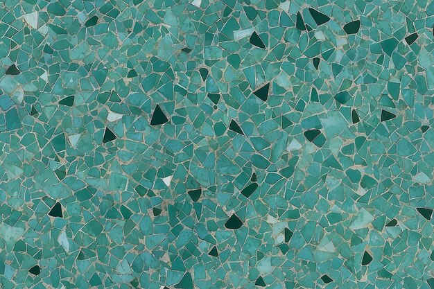 Photo blue and green terrazzo stone design background