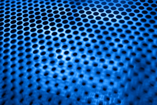 Blue grid dotted pattern background