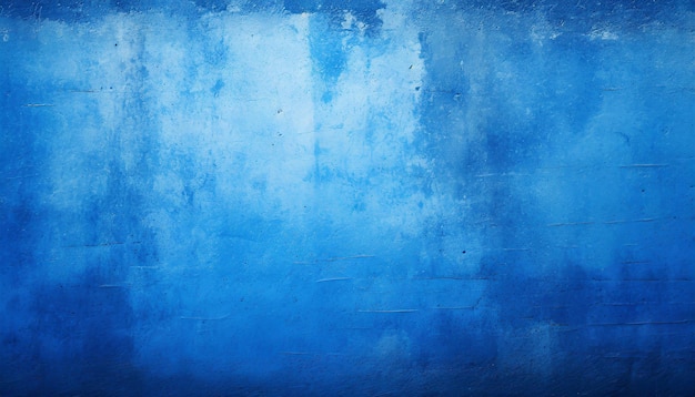 Blue grunge of old cement wall for abstract background