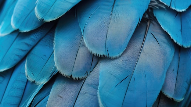 Foto piume di falco blu con dettaglio visibile sullo sfondo