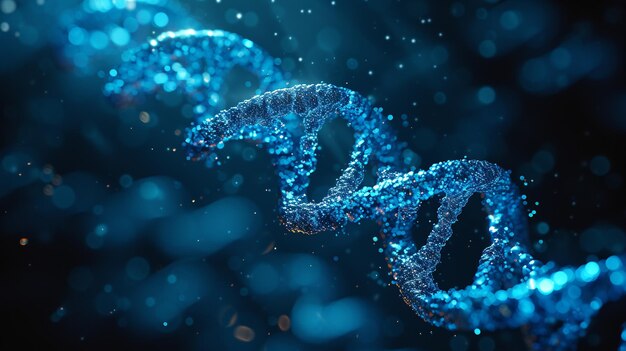 사진 블루 헬릭스 인간 dna 구조