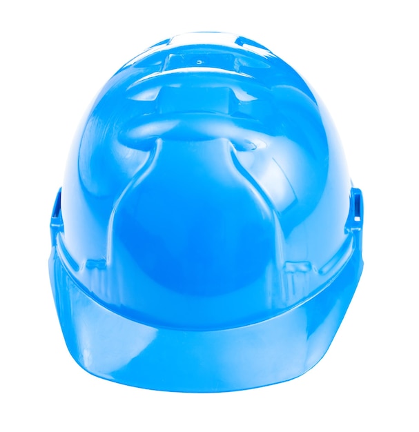 A blue helmet isolated