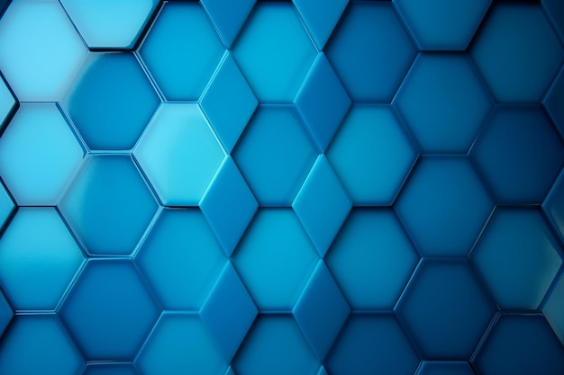 Blue hexagonal background