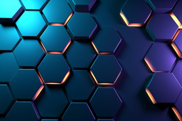 Blue hexagons wallpapers that are out of this world