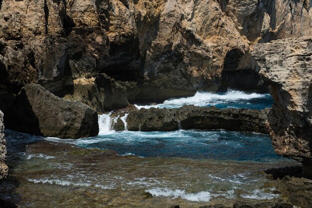 Photo blue hole and the collapsed azure window gozo malta