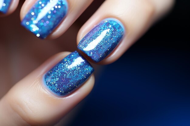 Photo blue holo glitter