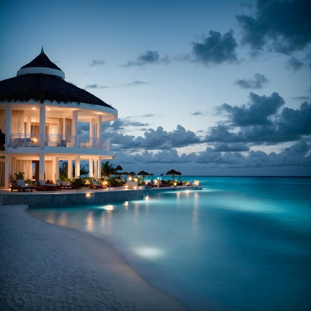 Photo blue hour beauty cancun resort