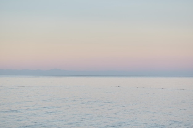 ブルーアワー写真美しい地中海に沈む夕日シームレスなパターン自然な背景高品質の写真