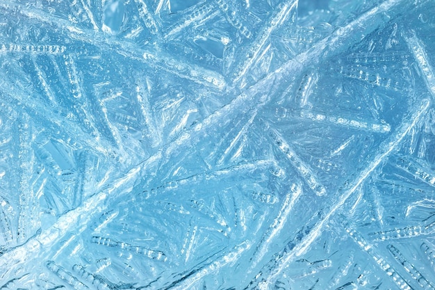 Blue ice background