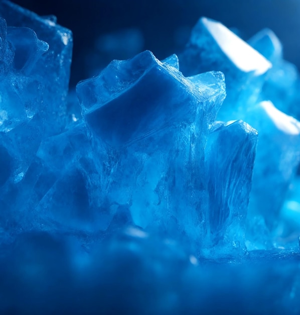 Photo blue ice background