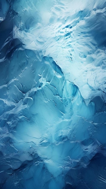 Голубой айсберг в океане