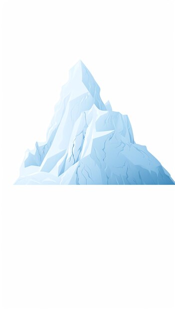 Photo a blue iceberg with cracks
