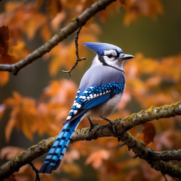 Photo a blue jay beautiful bird