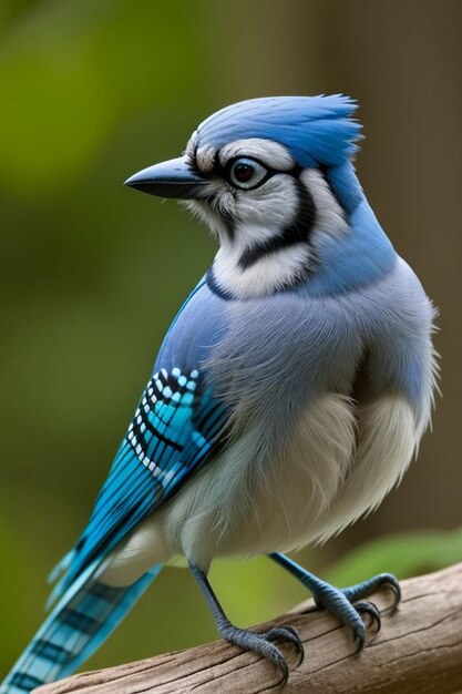 Photo a blue jay cyanocitta cristata in algonquin provincial park in canada