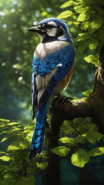 Blue Jay in the Forest