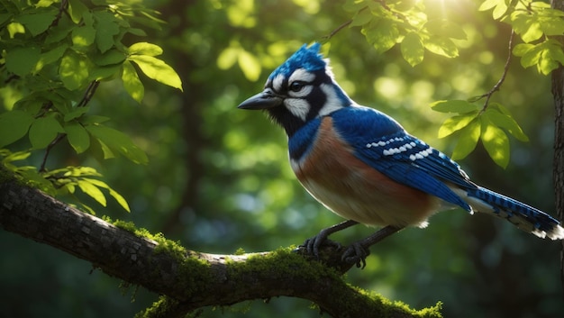 Blue Jay in the Forest