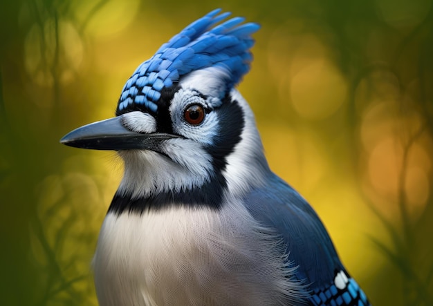 The blue jay is a noisy bold and aggressive passerine