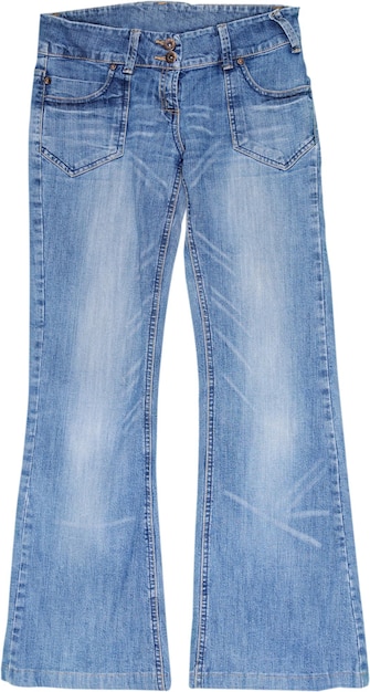 Blue Jeans geïsoleerd op wit